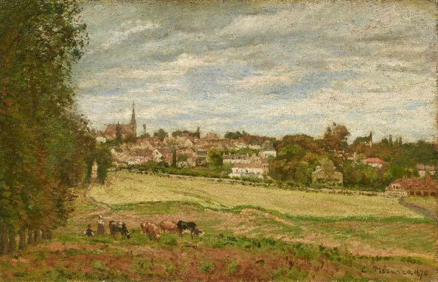 Vista del pueblo de Marly-le-Roi - Camille Pissarro