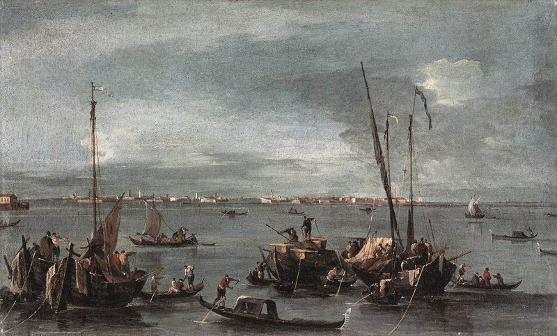 Vista hacia Murano desde los Fondamente Nuove, Venecia - Francesco Guardi