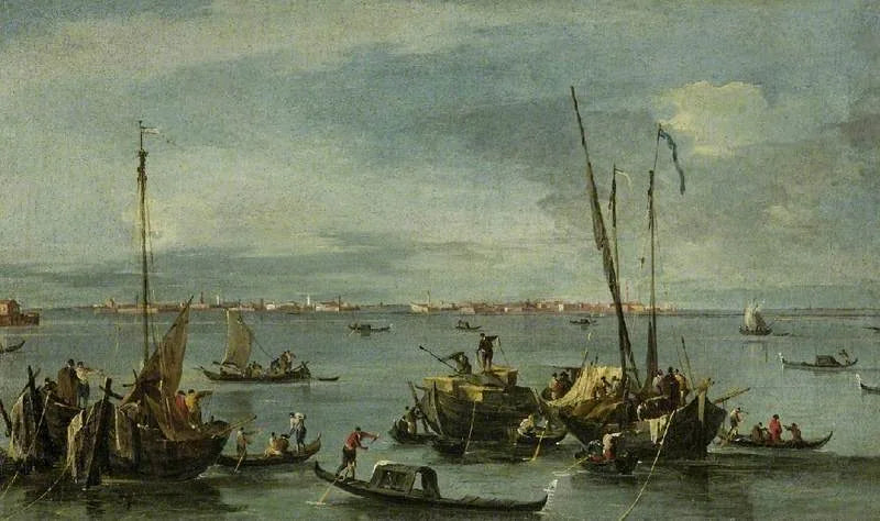 Vista hacia Murano desde los Fondamente Nuove, Venecia - Francesco Guardi