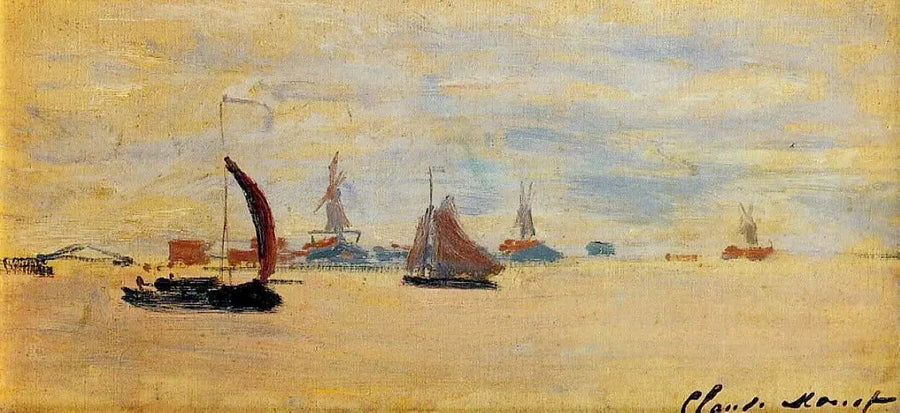 Vista de la Voorzaan - Claude Monet