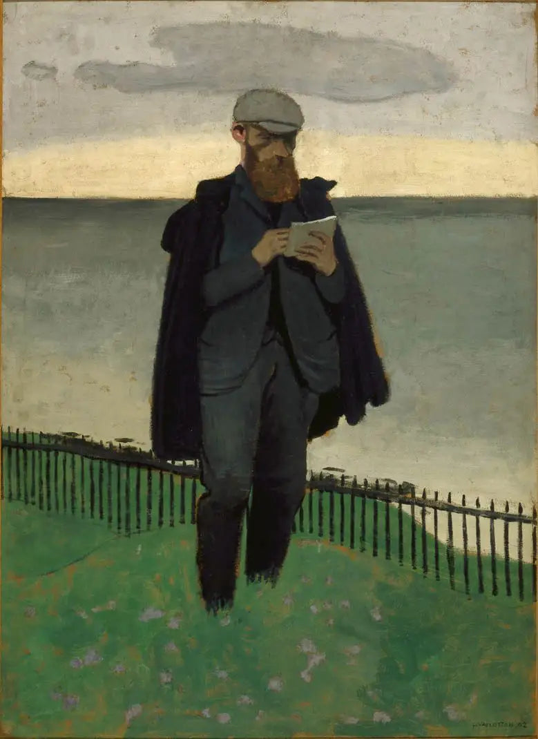 Vuillard dibujando en Honfleur - Félix Vallotton