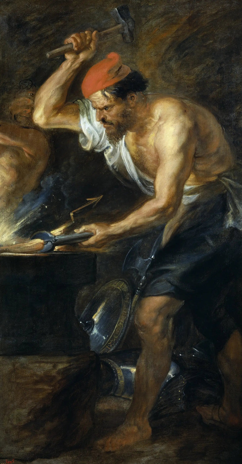 Vulcain forja los truenos de Júpiter - Peter Paul Rubens