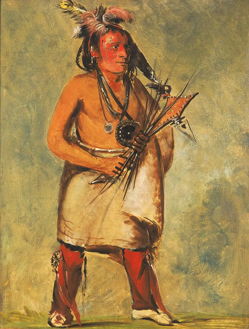 Wa-kon-chásh-kaw, Aquel que viene con el trueno - George Catlin