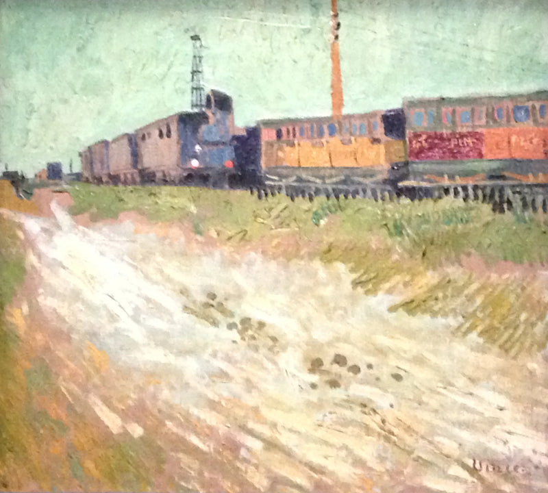 Vagones de tren en Arles - Vincent van Gogh