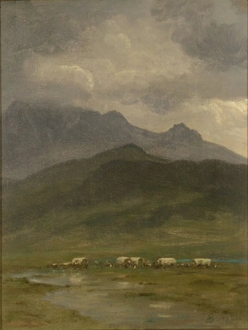 vagones cubiertos - Albert Bierstadt