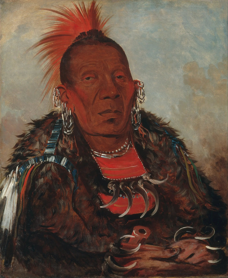 Wah-ro-née-sah, la encercleur, jefa de la tribu - George Catlin
