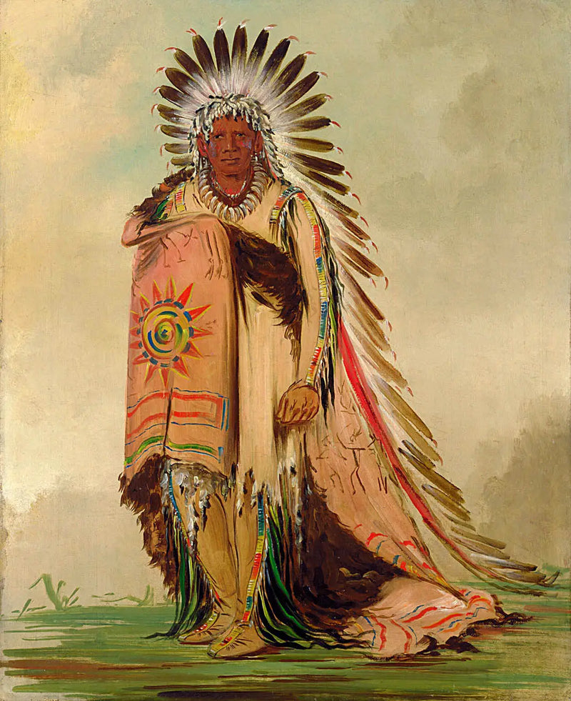 Wán-ee-ton, jefe de la tribu - George Catlin