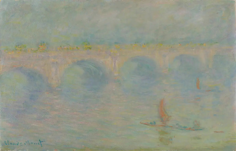 Puente de Waterloo, efecto de sol - Claude Monet