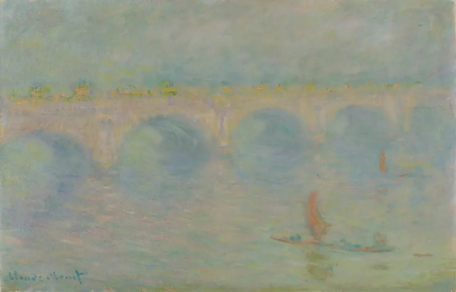 Puente de Waterloo, efecto de sol - Claude Monet