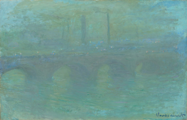 Puente de Waterloo, al anochecer - Claude Monet