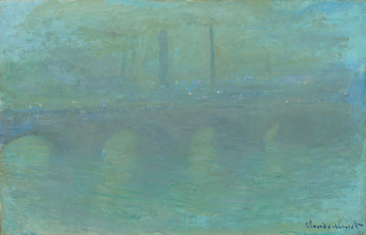 Puente de Waterloo, al anochecer - Claude Monet