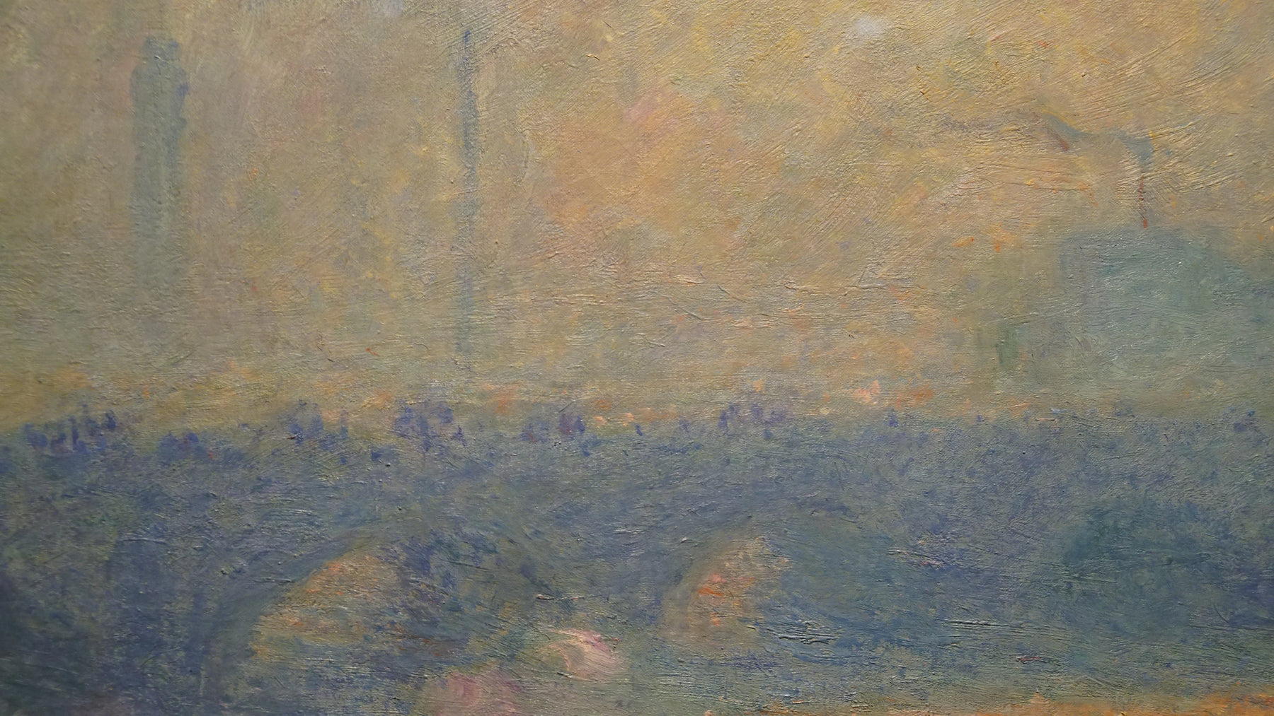 Waterloo Bridge W1566 photographié lors de l’exposition du Memorial Art Gallery