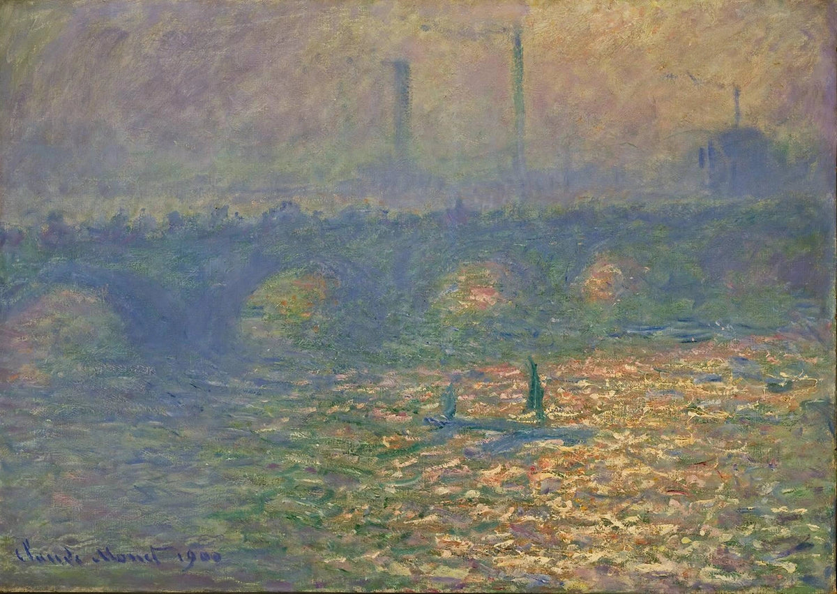 Puente de Waterloo W1555 - Claude Monet