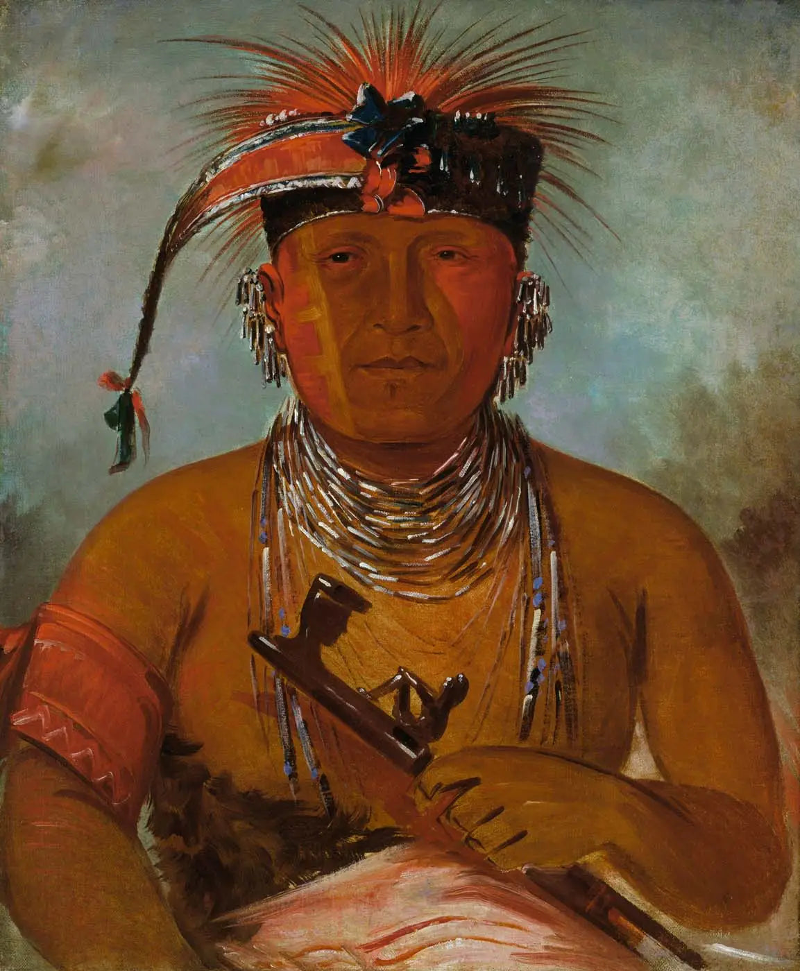 Wée-ke-rú-law Celui qui échange - George Catlin - Alpha Reproduction