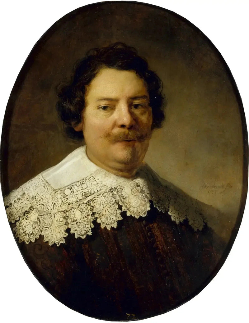 Retrato de Willem Burggraeff, esposo de Maertgen van Bilderbeecq - Rembrandt