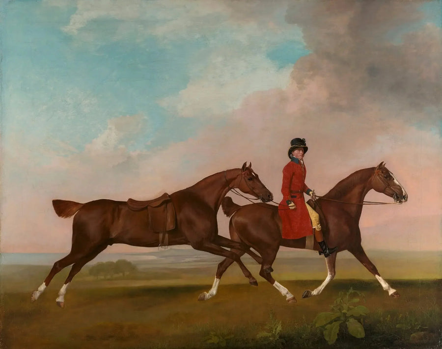 William Anderson con dos caballos de silla - George Stubbs