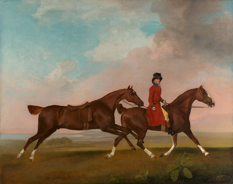 William Anderson con dos caballos de silla - George Stubbs