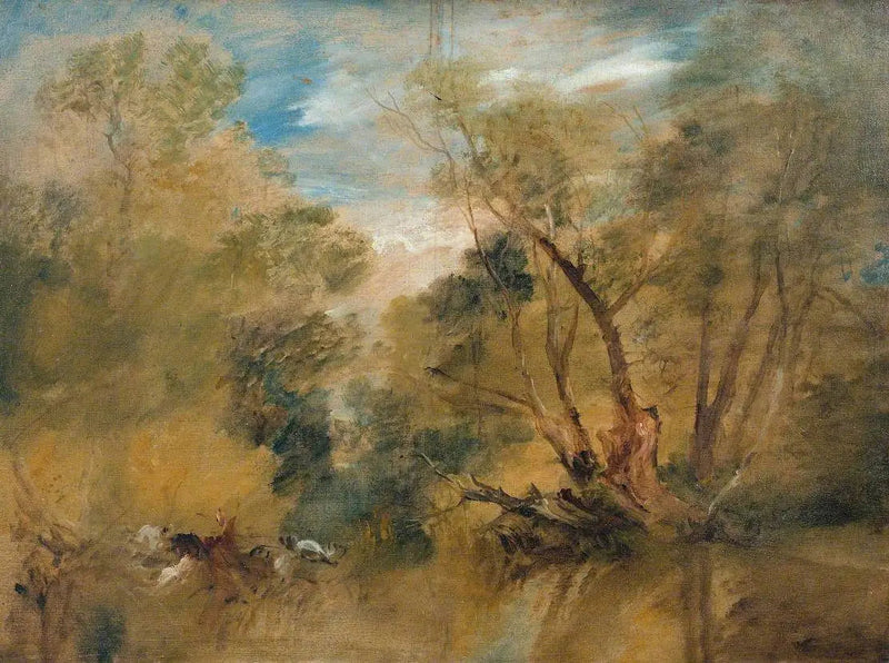 Sauces al lado de un arroyo - J. M. W. Turner