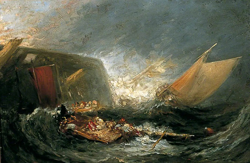 Naufragio de un barco de transporte - J. M. W. Turner