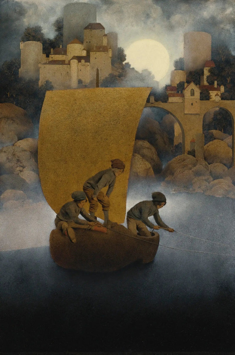 Wynken, Blynken y Nod - Maxfield Parrish
