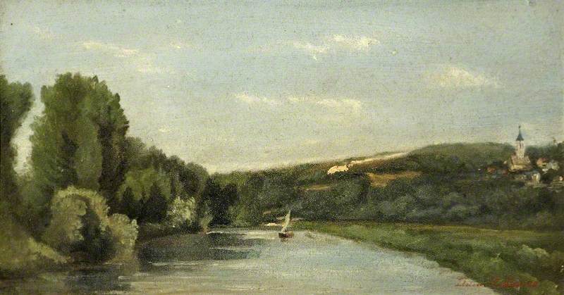 Yate en el río - Stanislas Lépine