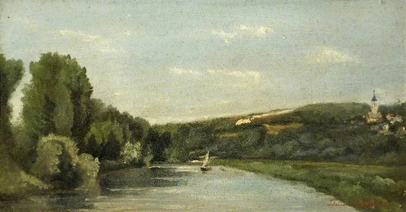 Yate en el río - Stanislas Lépine