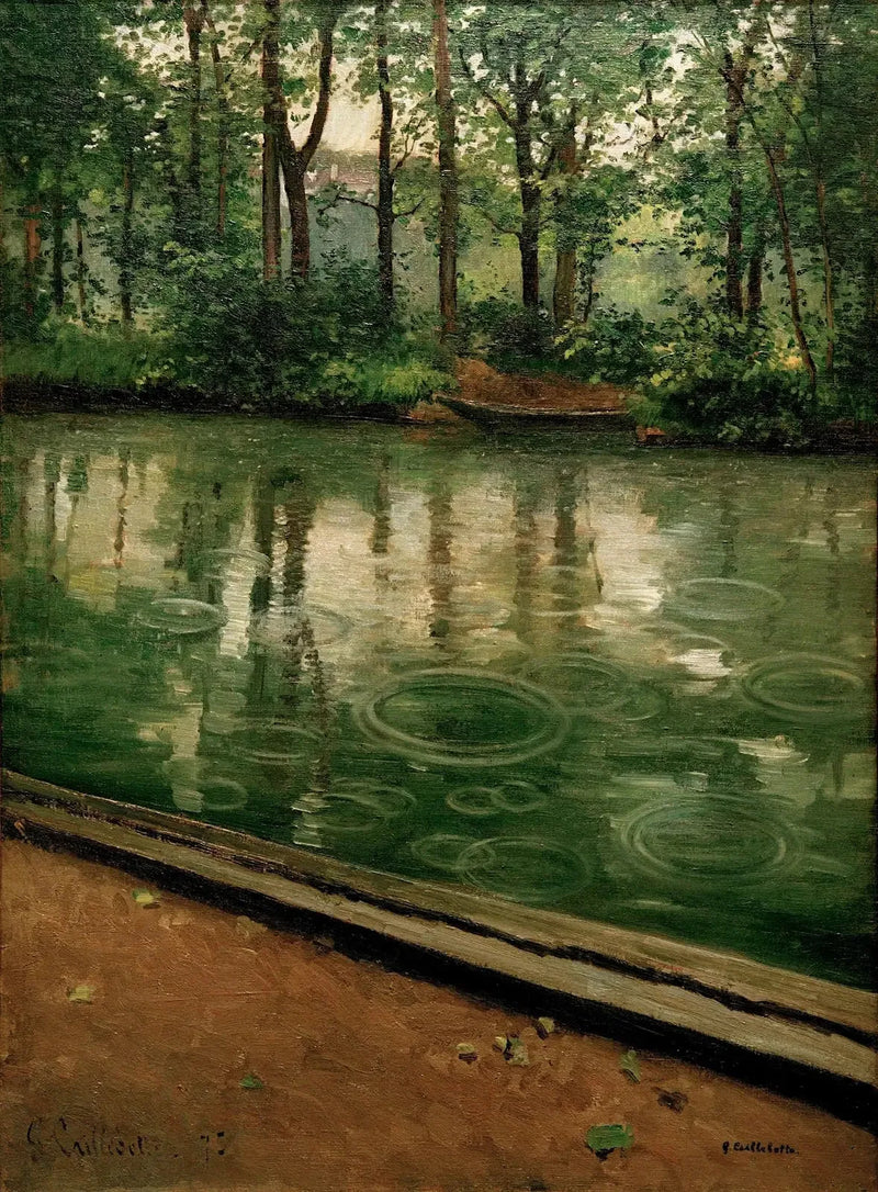 Yerres, Efecto de la lluvia - Gustave Caillebotte