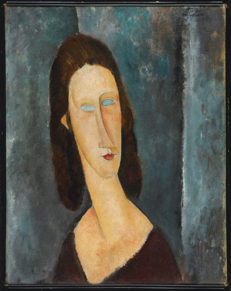 Ojos azules (Retrato de Madame Jeanne Hébuterne) - Amedeo Modigliani