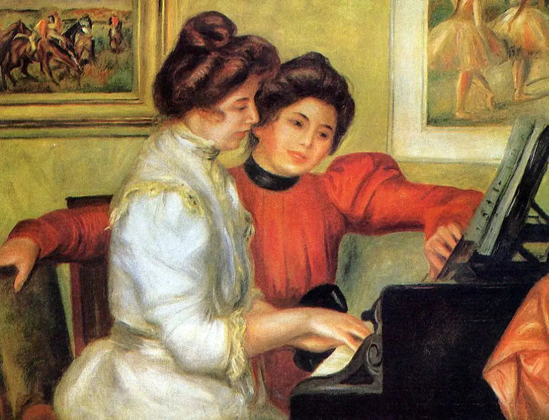Yvonne y Christine Lerolle al piano - Pierre-Auguste Renoir