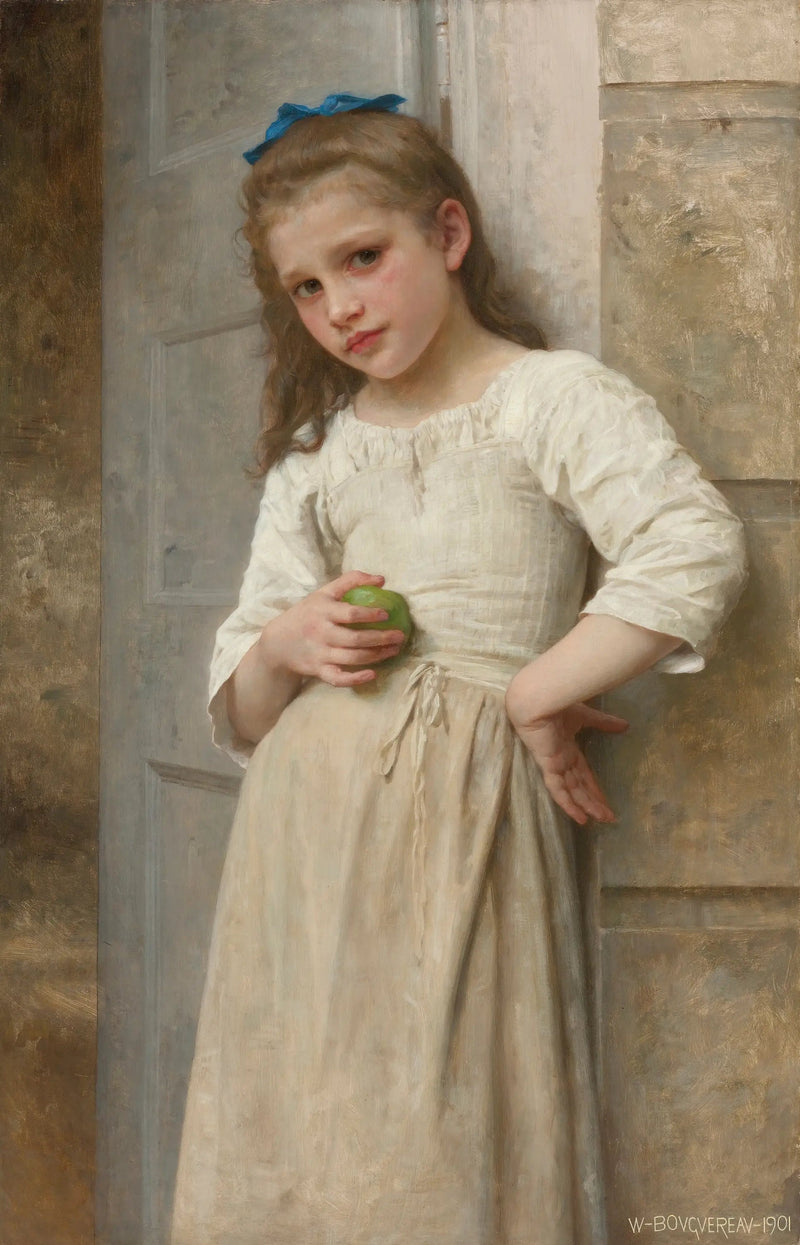 Yvonne en el umbral de la puerta - Bouguereau