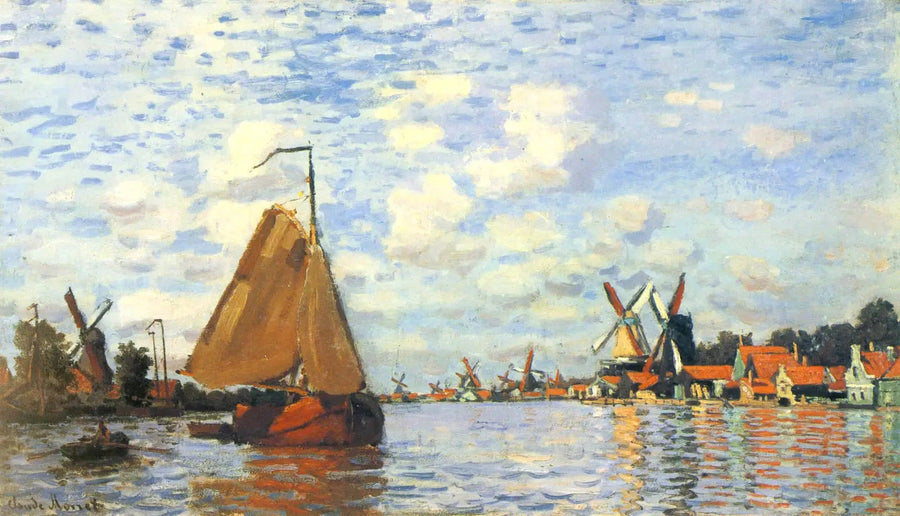 La Zaan en Zaandam W172 - Claude Monet