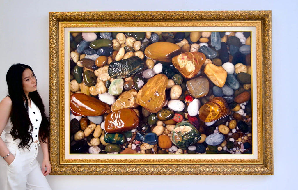 Zen Cailloux | 150 x 100 cm Reproductions de tableaux à la peinture à l’huile