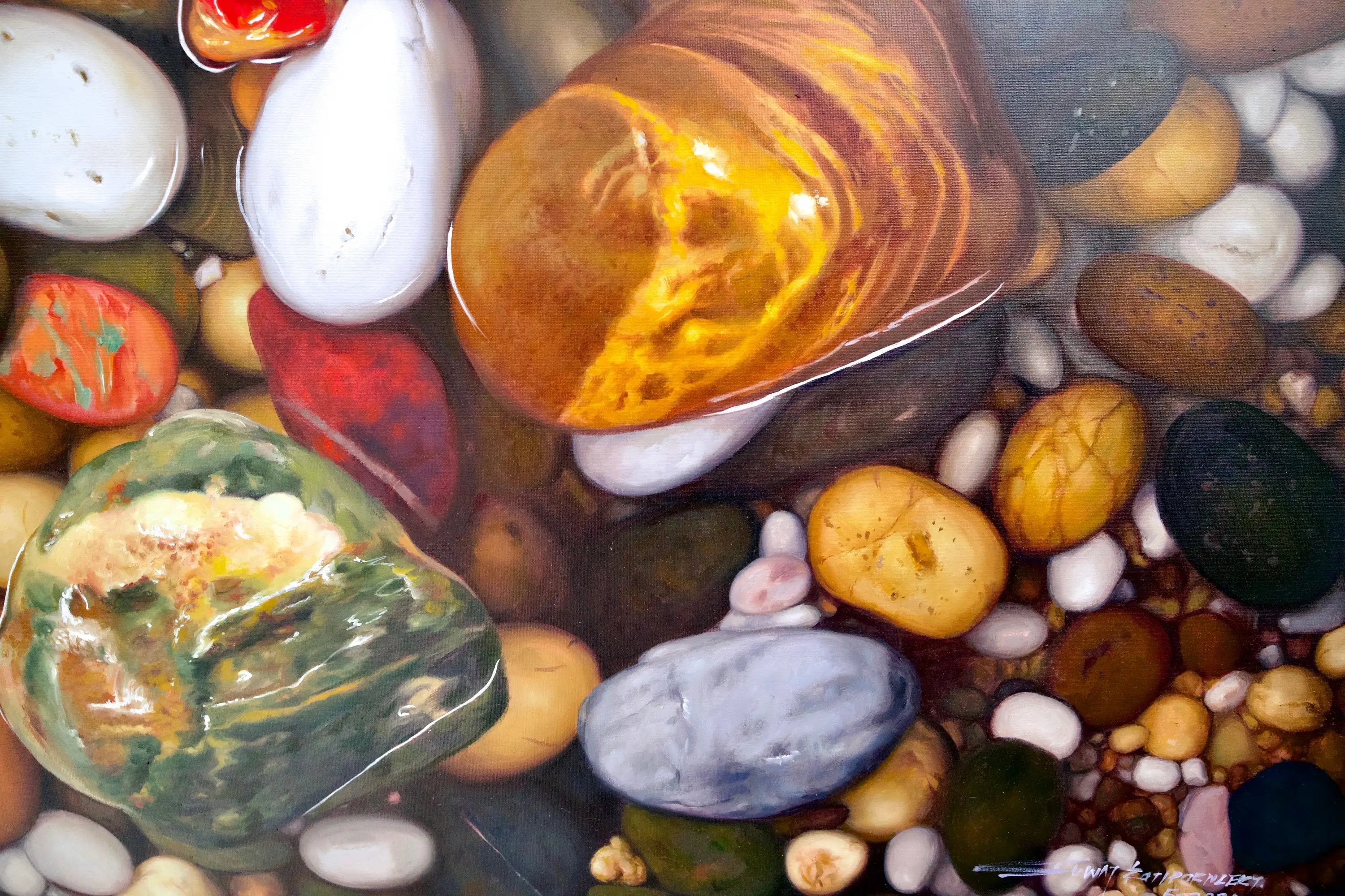 Zen Cailloux | 150 x 100 cm Reproductions de tableaux à la peinture à l’huile