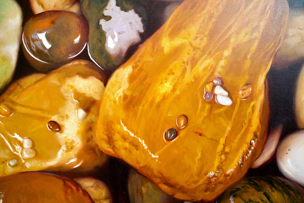 Zen Cailloux | 150 x 100 cm Reproductions de tableaux à la peinture à l’huile