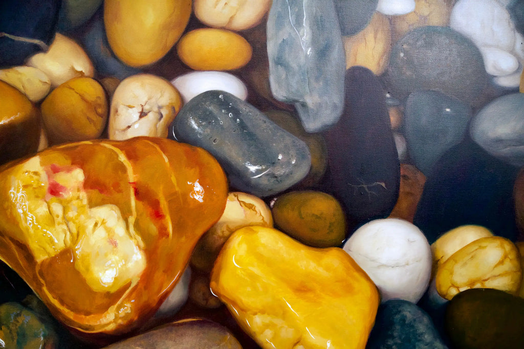 Zen Cailloux | 150 x 100 cm Reproductions de tableaux à la peinture à l’huile