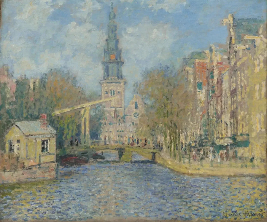 La Zuiderkerk de Ámsterdam W309 - Claude Monet